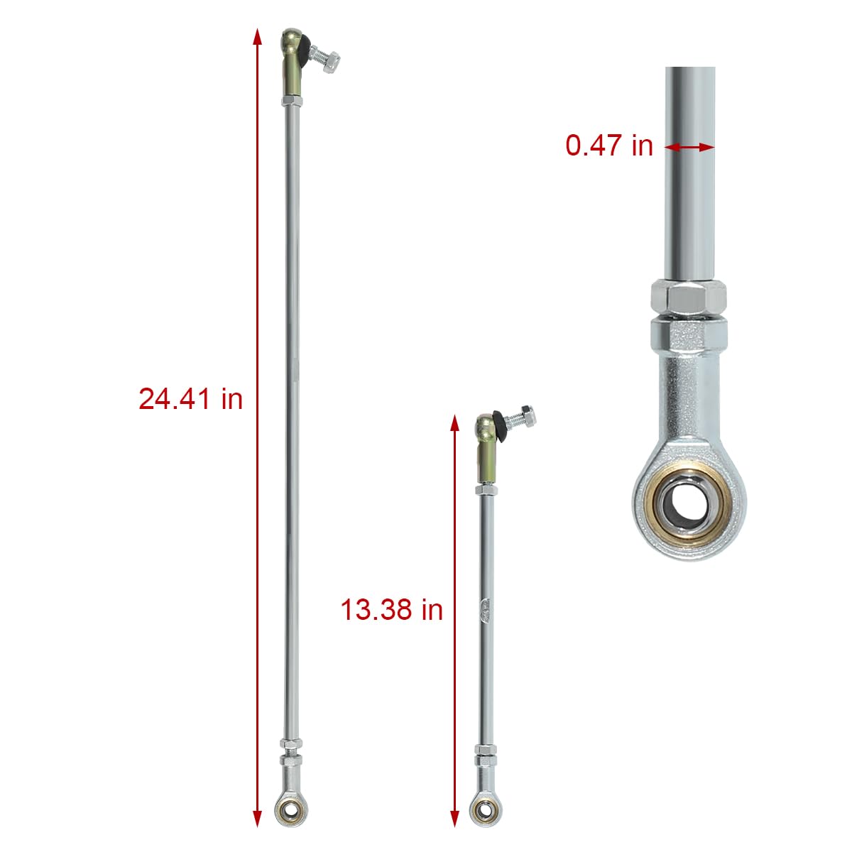 アクセサリー pete36 Amazon.com: ZXMT Short+Long Tie Rod Kit Set w/Ends